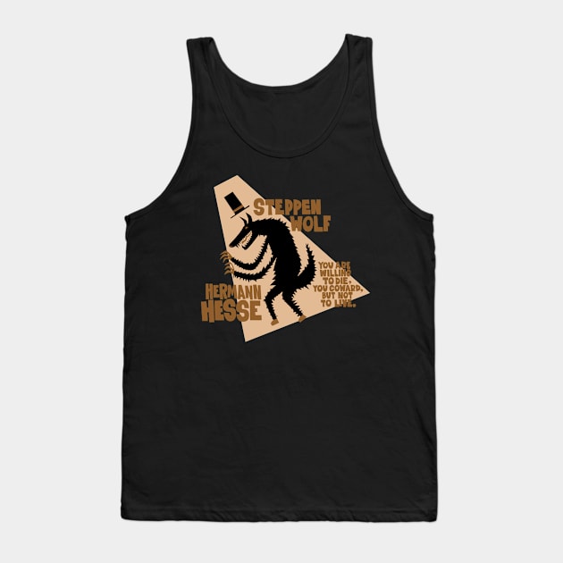 Hermann Hesse - Steppenwolf Illustration Tank Top by Boogosh